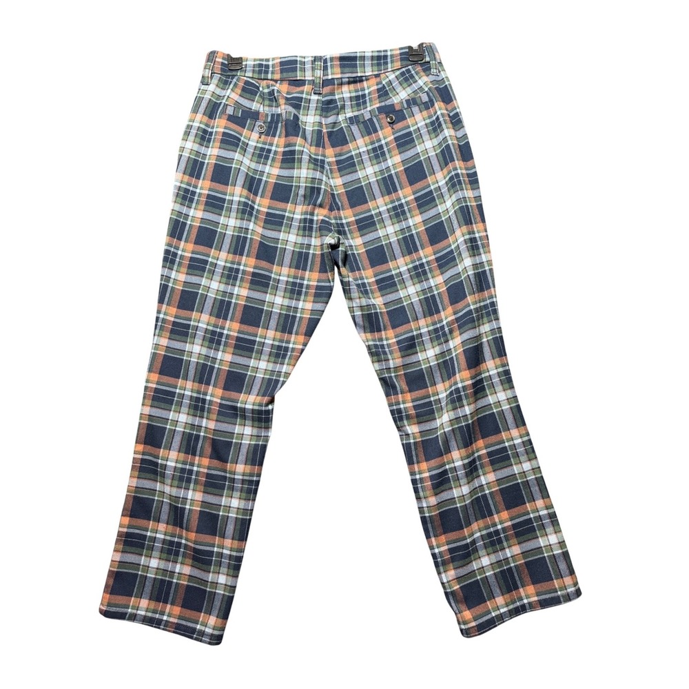American Eagle Plaid Trousers Womens 14 Multicolor Excellent Stretch Chino